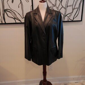 Preston & York Leather Blazer-Men's Size XL